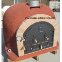 Deluxe clay oven with chimney (100 cm x 100 cm)