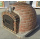 Rustic insulated clay oven with chimney (100 cm x 100 cm)