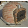 Rustic insulated clay oven with chimney (100 cm x 100 cm)